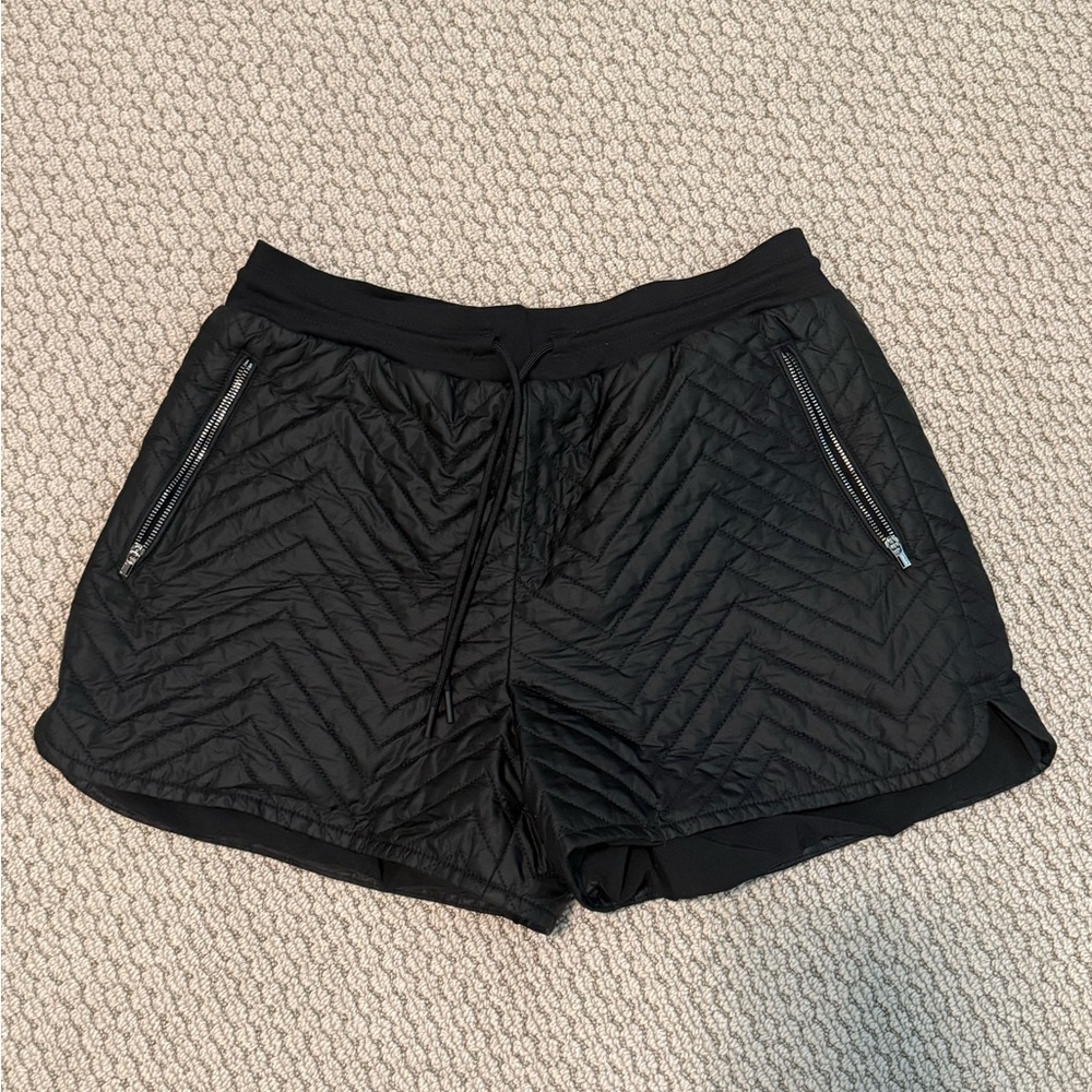 Athleta Black Quilted Shorts